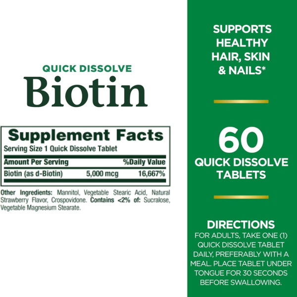 Nature’s Bounty Biotin 5000mcg